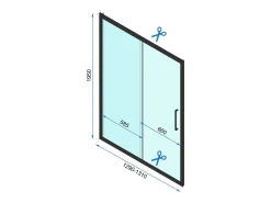 Cabine De Duche De Canto Rea Rapid Slide 160X180 Chrome