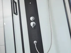 Cabine de duche de hidromassagem, função chuva tropical e cabeça de chuveiro PRIMEA - C120 x L80 x A215 cm