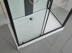 Cabine de duche de hidromassagem, função chuva tropical e cabeça de chuveiro PRIMEA - C120 x L80 x A215 cm