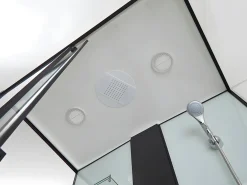 Cabine de duche de hidromassagem, função chuva tropical e cabeça de chuveiro PRIMEA - C120 x L80 x A215 cm