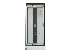 Cabine de duche de hidromassagem, função chuva tropical e cabeça de chuveiro PRIMEA - C90 x L90 x A215 cm
