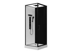 Cabine de duche de hidromassagem, instalação reversível, C80 x L80 x A215 cm FOMIRA