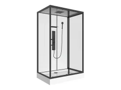 Cabine de duche de hidromassagem retangular, C110 x L80 x A215 cm SULIPA