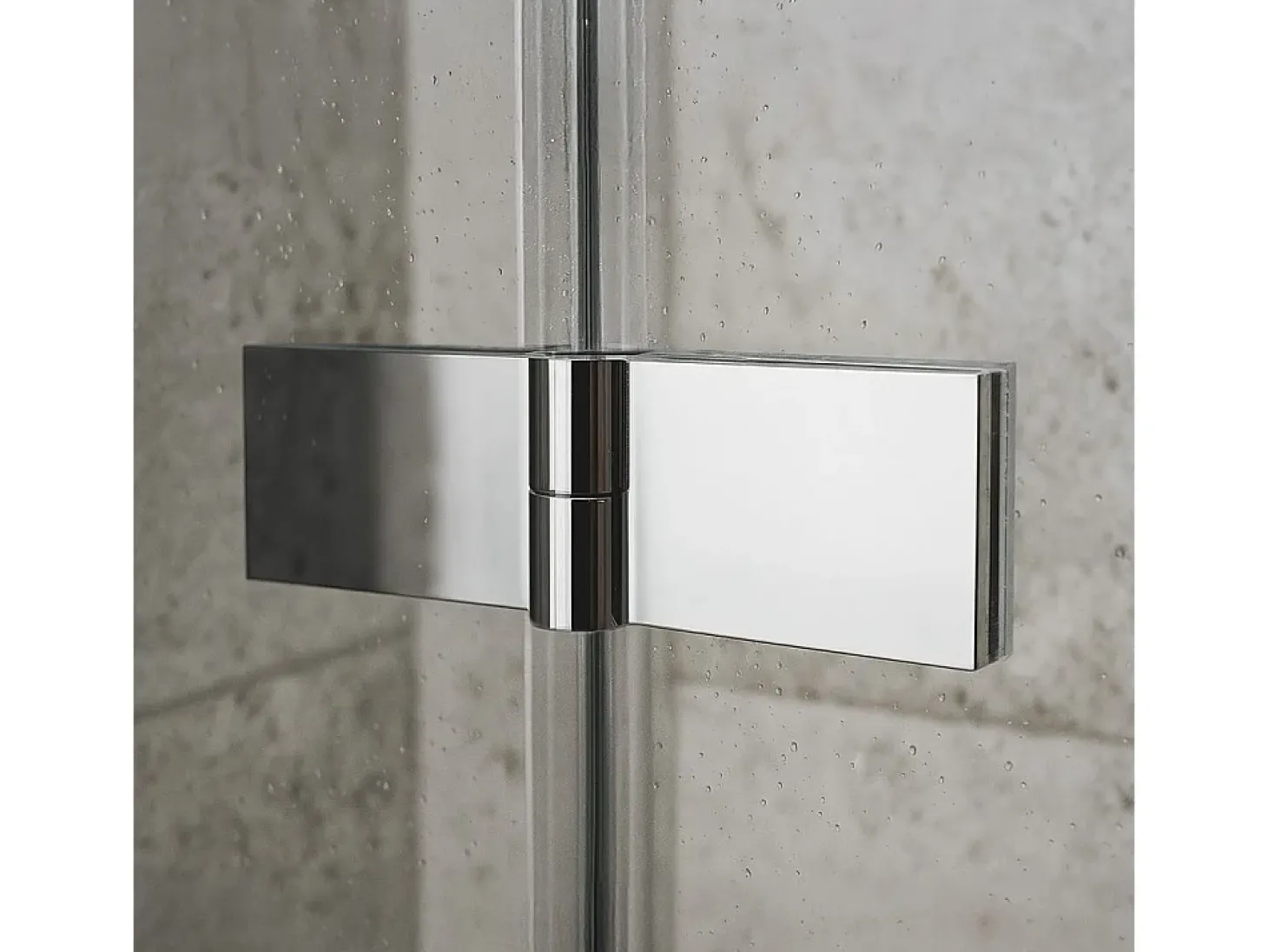 Cabine De Duche De Parede Rea Atlas Chrome 80X80 Left