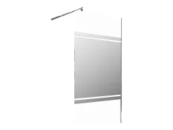 Cabine de duche estilo italiano, transparente, efeito espelho, 120x200 cm ZENADO