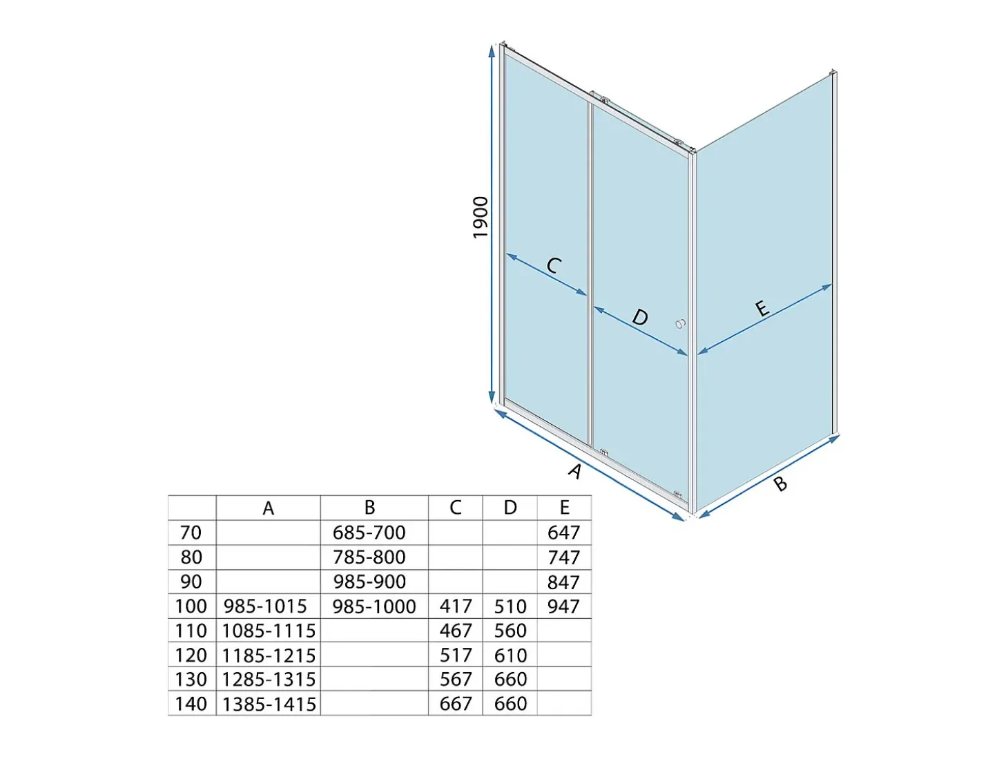 Cabine De Duche Rea Primo Slide 100X100 Chrome