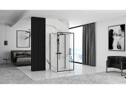 Cabine De Duche Rea Rapid Swing 100x100 Black