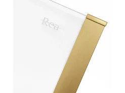 Cabine De Duche Rea Solar 90X90 Brush Gold