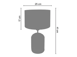 Cabndeeiro de escritório TOSEL IRON metal articulado Dourado D15 x H66 cm