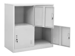 Cacifo 90x45x92,5 cm aço cinzento-claro