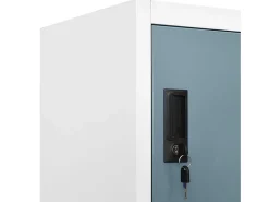 Cacifo 90x40x180 cm aço cinzento-claro e cinzento-escuro