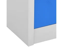 Cacifo 90x45x92,5 cm aço cinzento-claro e azul