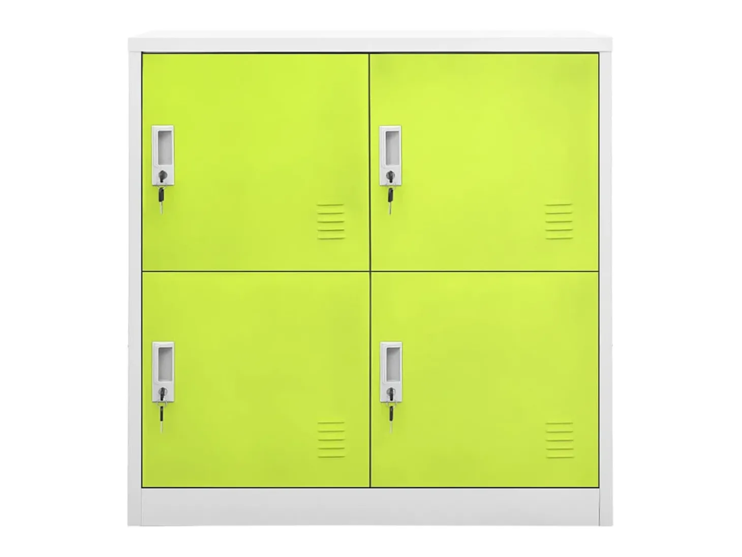 Cacifo 90x45x92,5 cm aço cinzento-claro e verde