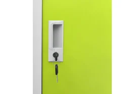 Cacifo 90x45x92,5 cm aço cinzento-claro e verde