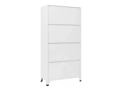 Cacifo 90x40x180 cm aço cinzento-claro e cinzento-escuro
