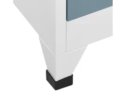 Cacifo 90x40x180 cm aço cinzento-claro e cinzento-escuro