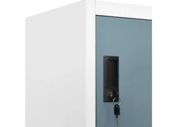Cacifo 90x40x180 cm aço cinzento-claro e cinzento-escuro