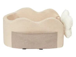Cadeira Auto com Consola Central para Cães SucceBuy, Tamanho Pequeno (3,6 kg), Cor Castanho Claro