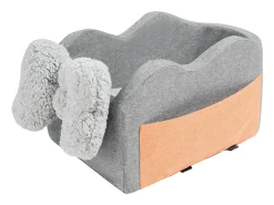 Cadeira Auto para Cães SucceBuy, Consola Central para Cães Pequenos (3,6 kg), Cinzento Escuro