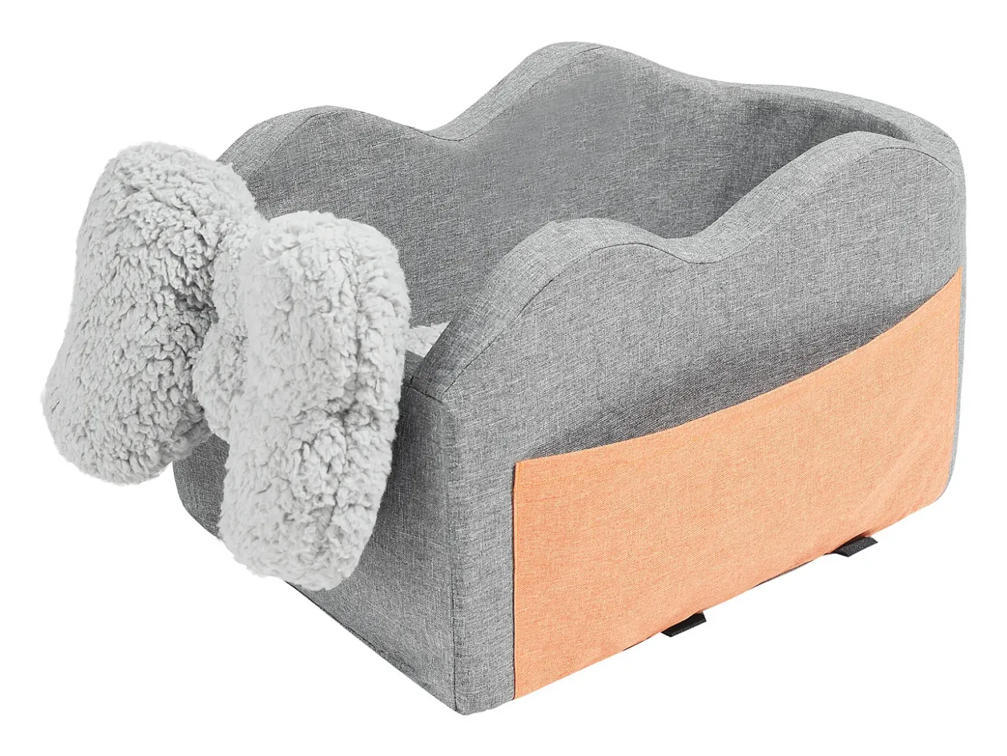 Cadeira Auto para Cães SucceBuy, Consola Central para Cães Pequenos (3,6 kg), Cinzento Escuro
