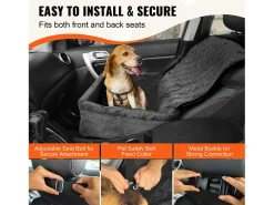 Cadeira Auto para Cães SucceBuy, Pequeno e Médio Porte (até 18 kg), Preto
