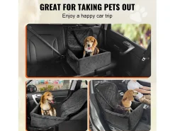 Cadeira Auto para Cães SucceBuy, Pequeno e Médio Porte (até 18 kg), Preto