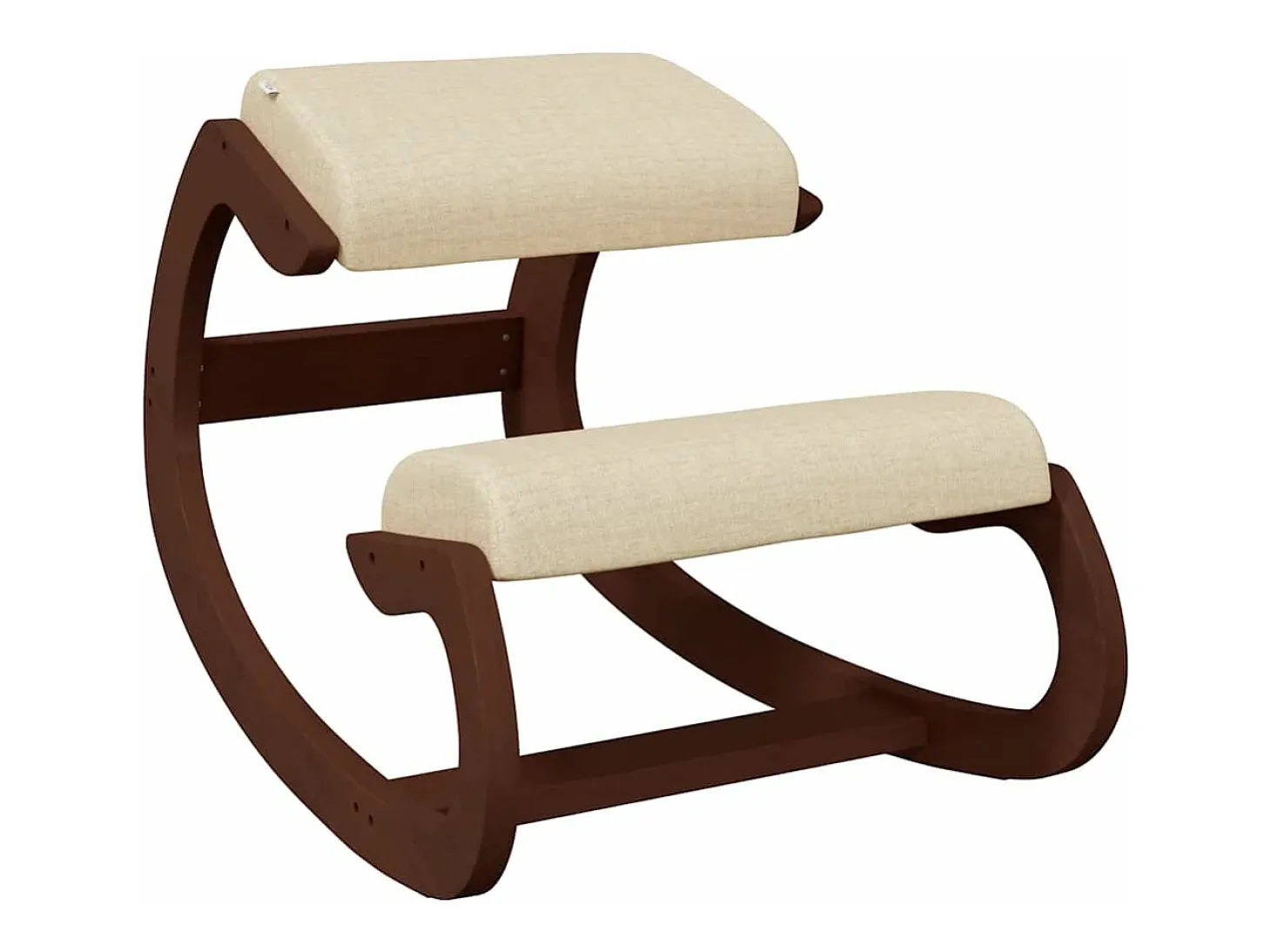 Cadeira de ajoelhar 55x84x55 cm contraplacado de bétula creme
