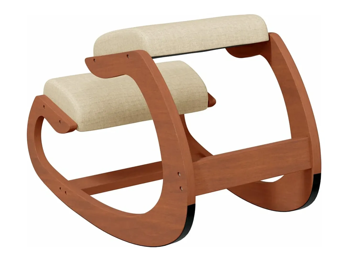 Cadeira de ajoelhar 55x84x55 cm contraplacado de bétula creme