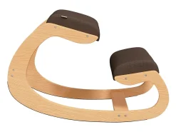 Cadeira de ajoelhar 55x84x55cm contraplacado de bétula castanho