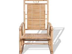 Cadeira de balanço de bambu