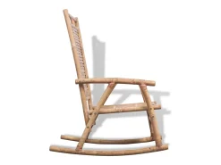 Cadeira de balanço de bambu