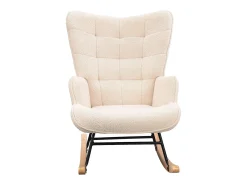 Cadeira de balanço ergonômica para adultos, para áreas externas e internas, cinza