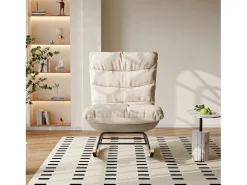 Cadeira de balanço estofada com encosto ajustável para sala de estar - quarto, varanda