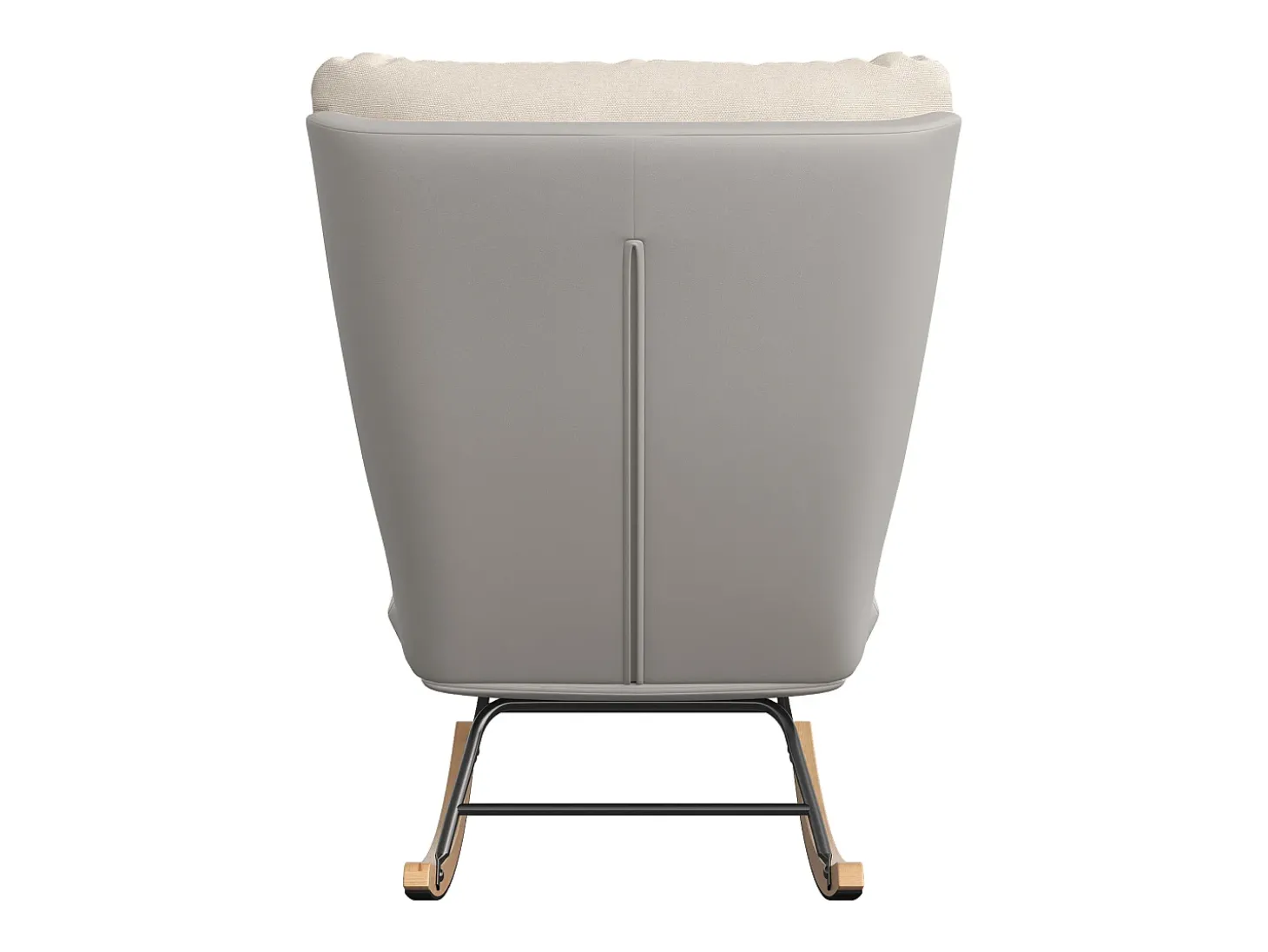 Cadeira de balanço estofada com encosto ajustável para sala de estar - quarto, varanda