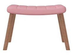 Cadeira de baloiço com banco veludo rosa