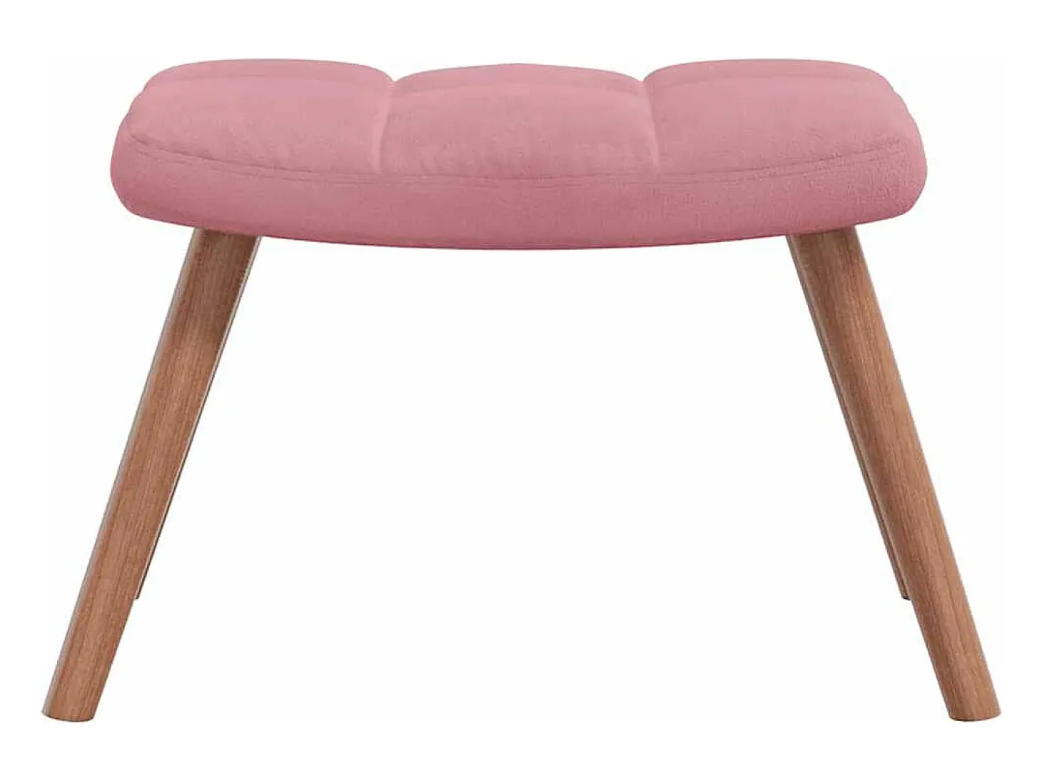 Cadeira de baloiço com banco veludo rosa
