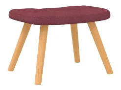 Cadeira de baloiço com banco tecido vermelho tinto