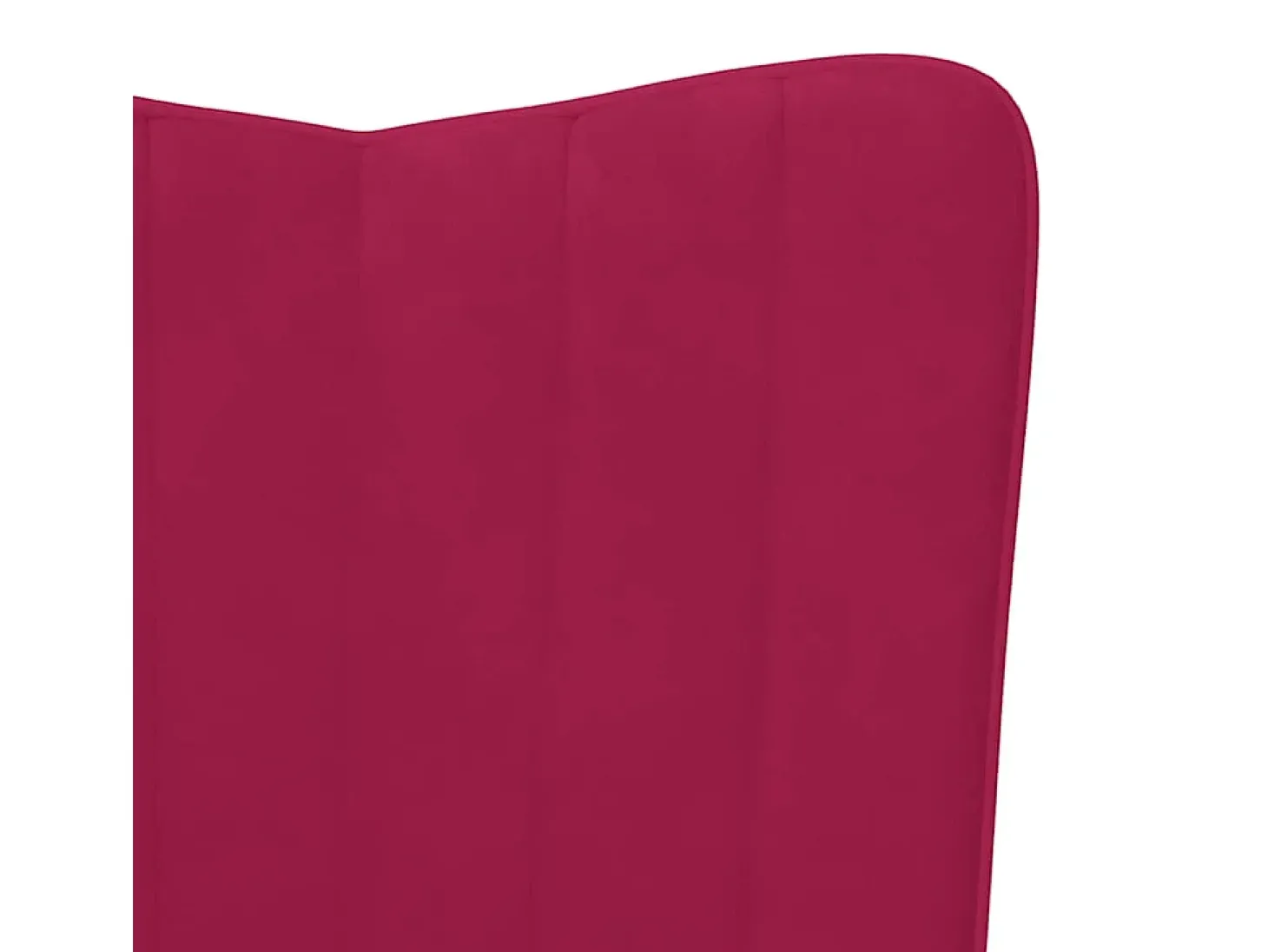Cadeira de baloiço com banco veludo vermelho tinto