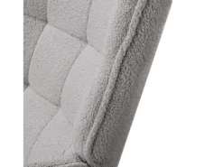 Cadeira de baloiço para adulto - Cadeira de baloiço ergonómica para exterior - para sala de estar - jardim - quarto - cinzento