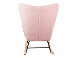 Cadeira de baloiço para adulto - Cadeira de baloiço ergonómica para exteriores - para sala de estar - Jardim - Quarto - Rosa