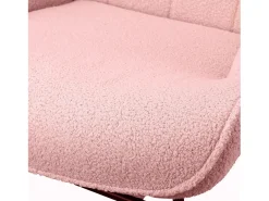 Cadeira de baloiço para adulto - Cadeira de baloiço ergonómica para exteriores - para sala de estar - Jardim - Quarto - Rosa