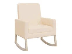 Cadeira de baloiço tecido creme