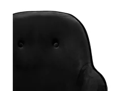 Cadeira de baloiço veludo preto