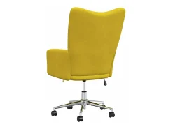 Cadeira de descanso veludo amarelo mostarda