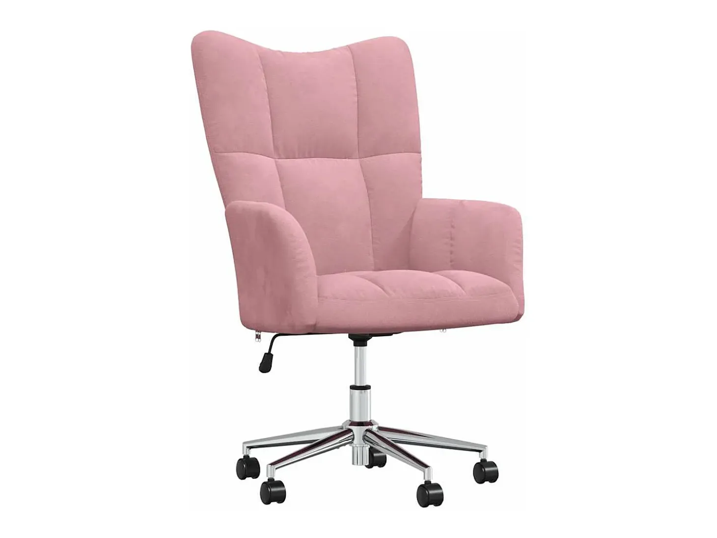 Cadeira de descanso veludo rosa