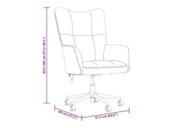 Cadeira de descanso veludo cinzento-escuro