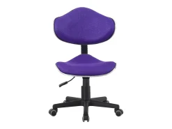 Cadeira de escritório Bambola estilo moderno roxo preto metal 53x82x53 cm