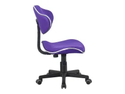 Cadeira de escritório Bambola estilo moderno roxo preto metal 53x82x53 cm