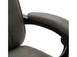 Cadeira de escritório c/ função de massagem tecido cinzento