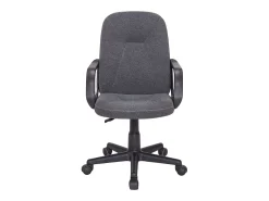 Cadeira de escritório cinza antracite com rodas, braços e ajustável 57x103x46 cm